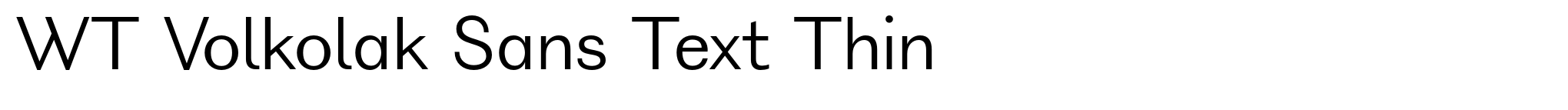 WT Volkolak Sans Text Thin image